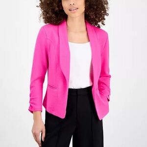 Bar III Pink Blazer with Flared Sleeves and Shawl Collar like new without tags